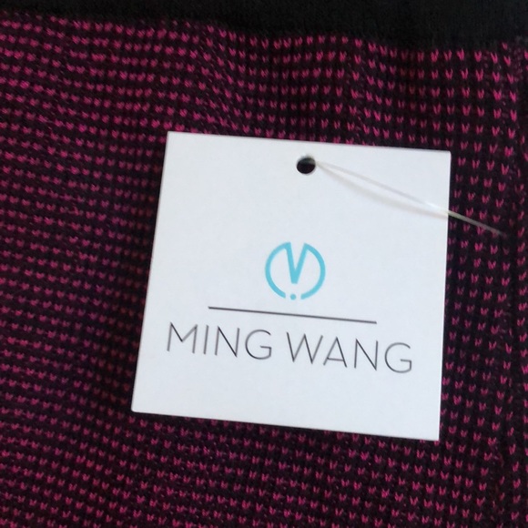 Ming Wang NWT purple & black check knit skirt 💜🖤 - Picture 4 of 7
